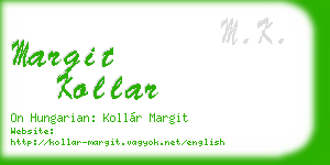 margit kollar business card